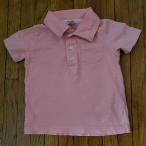 Baby boy pink polo shirt